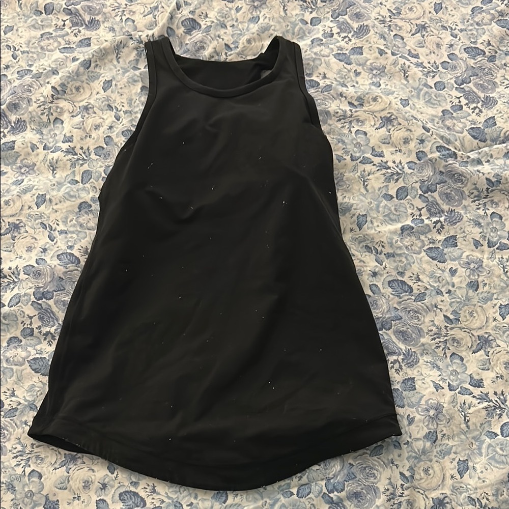 Black Sleeveless Tank Top